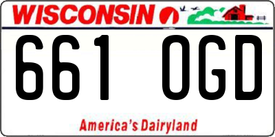 WI license plate 661OGD
