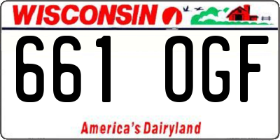 WI license plate 661OGF