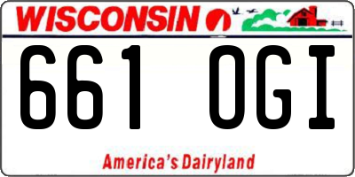 WI license plate 661OGI