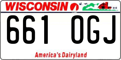 WI license plate 661OGJ
