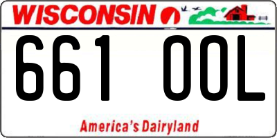 WI license plate 661OOL
