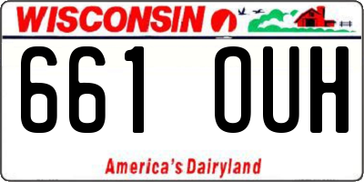 WI license plate 661OUH