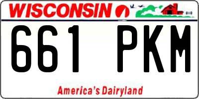WI license plate 661PKM