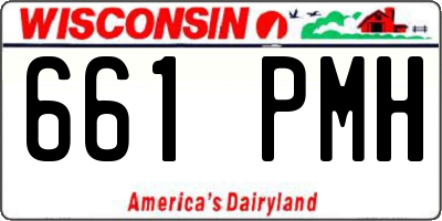 WI license plate 661PMH