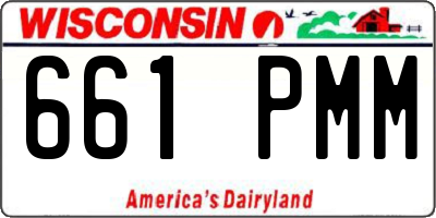 WI license plate 661PMM