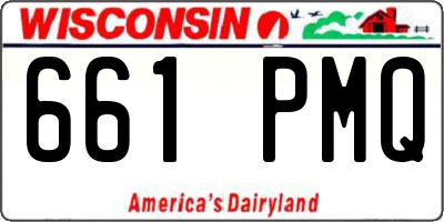 WI license plate 661PMQ