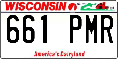 WI license plate 661PMR
