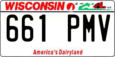 WI license plate 661PMV