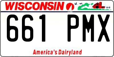 WI license plate 661PMX