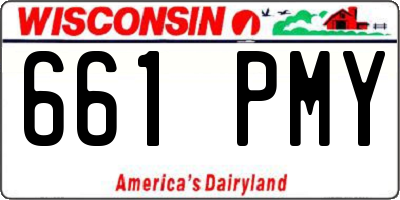 WI license plate 661PMY