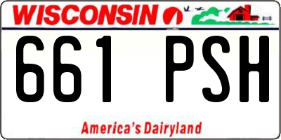 WI license plate 661PSH