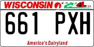 WI license plate 661PXH