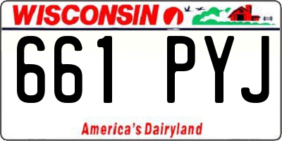 WI license plate 661PYJ