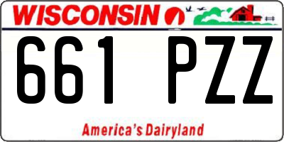 WI license plate 661PZZ