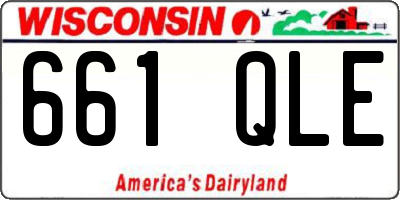 WI license plate 661QLE