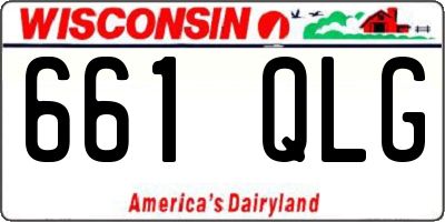 WI license plate 661QLG