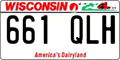 WI license plate 661QLH