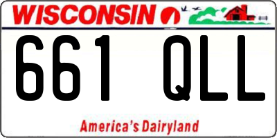 WI license plate 661QLL