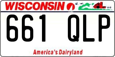 WI license plate 661QLP