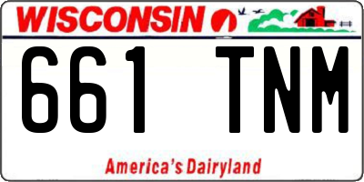 WI license plate 661TNM