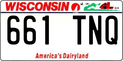 WI license plate 661TNQ