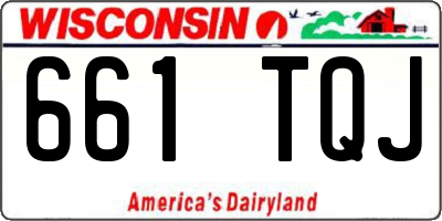 WI license plate 661TQJ