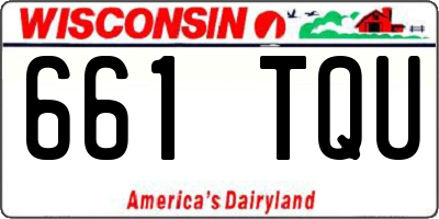 WI license plate 661TQU