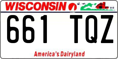 WI license plate 661TQZ