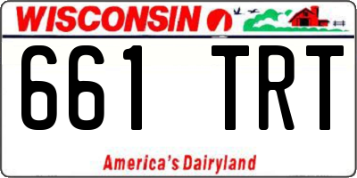 WI license plate 661TRT