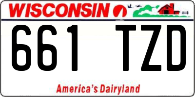 WI license plate 661TZD