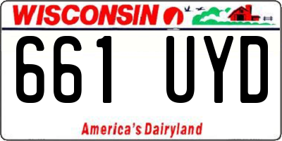 WI license plate 661UYD