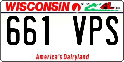 WI license plate 661VPS
