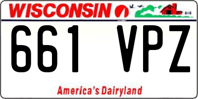 WI license plate 661VPZ