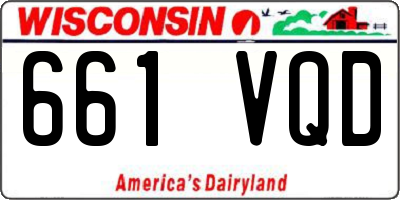 WI license plate 661VQD