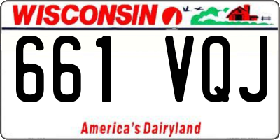 WI license plate 661VQJ