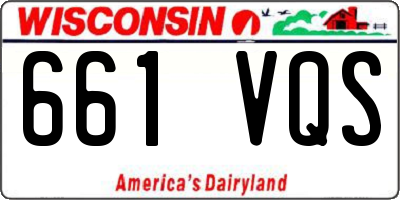 WI license plate 661VQS