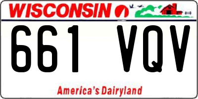 WI license plate 661VQV