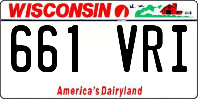 WI license plate 661VRI