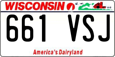 WI license plate 661VSJ