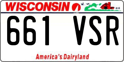 WI license plate 661VSR