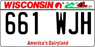 WI license plate 661WJH