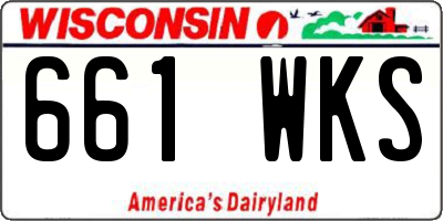 WI license plate 661WKS