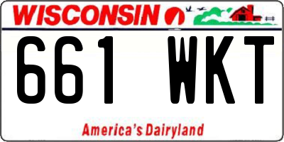 WI license plate 661WKT