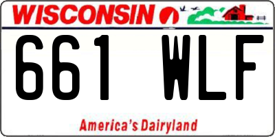 WI license plate 661WLF