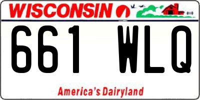 WI license plate 661WLQ