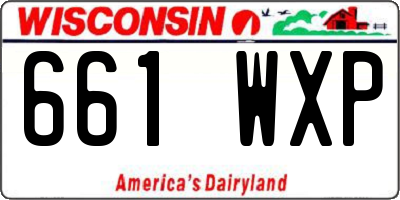 WI license plate 661WXP