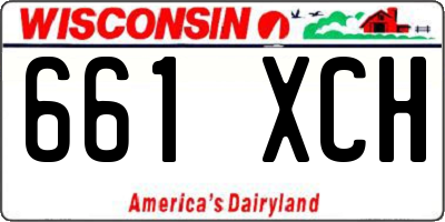WI license plate 661XCH