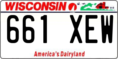 WI license plate 661XEW