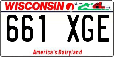 WI license plate 661XGE