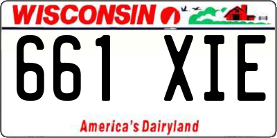 WI license plate 661XIE